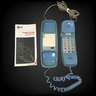 Vintage 1988 At t Trimline 220 Blue Push Button Telephone Tested W  Manual