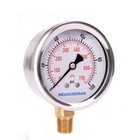 0-100 Psi Water Gas Pressure Gauge  2-1 2       Dial  304 Stainless Steel  1 4       Npt