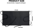 6 Pack Server Apron With 3 Pockets - Waist Aprons  Waterproof Short Waitress