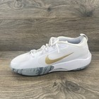 Nike Iso Fly Basketball Shoes Youth Size 5 5y White Gold Fn4384 100