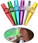 6 Colors Kazoo Ukulele Guitar Partner Mouth Flute Harmonica With 6 Membrane