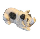 Stone Critter Littles Pig Lying Down Miniature Figurine 1988 2 75 Inches Long