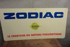 Vintage Original Zodiac Boat Sign Nautical  Decor  31 1 2  X 15 1 2 