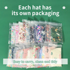 Dental Surgical Scrub Caps With Button Head Covers Elastic Bouffant Hats Women