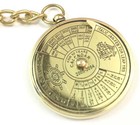 50 Year Perpetual Calendar Key Chain Antique Brass Nautical Vintage Style Gift