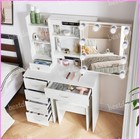 Dressing Table   Stool W  6 Drawers   Led Lighted Mirror Set Makeup Vanity Desk