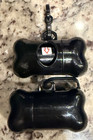 New Black 2 Pack Dog Pet Poop Bag Dispenser Holder Bags   Clip - Fast Ship Usa