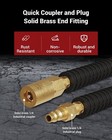 Dewenwils 3 8in X 50ft Hybrid Air Hose  Flexible Kink Resistant Air Hose 300 Psi