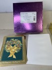 30 Vintage Nos Christmas Holiday Greeting Cards Lot With Foil Lined Envelope Nos