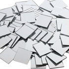 200 Pieces Glass Mirror Tiles For Crafts  1 Inch Small Square Glass Mirrors  Min