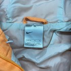 Nike Woman s L 12-14  Orange Pullover Anorak Jacket Hooded Pockets Outdoors
