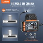 Vevor Endoscope Camera With Lights Dual Lens Borescope 16 4ft Cable 4 3  Screen