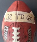 2017 Cfl Grey Cup Game Used Touchdown Football Td James Wilder Toronto Argos Fsu
