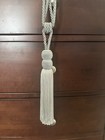 2pcs Large Tie-backs Ball Tassel Curtain Rope Tieback  Silver   Light Gray