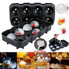 Silicone Sphere Mould Large 8 Cavity Ice Cube Tray Ball Maker Whiskey Party Home