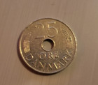 1975 Denmark          25 Ore Coin - Great  On Sale  Cheap  Free Shipping 