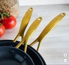 Greenpan Jewel Pro Ceramic Non-stick 3-piece Fry Pan Set  8   10    12  - New 