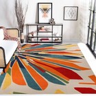 Leander Modern Geometric Abstract Indoor Outdoor Area Rugs Or Runner Rug