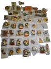 Huge Lot Of 52 Lions Club Lapel Shirt Pins Nos In Plastic From All Over The Glob