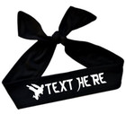 Personalized Martial Arts Headband With Kicking Man - Taekwondo Karate In Vinyl