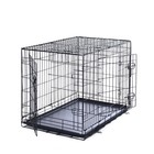 36 Inch Double-door Dog Crate foldable Cage Metal Wire Dog Kennel For Large Dogs