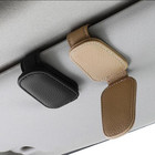 Magnetic Leather Sunglasses Holder For Car Sun Visor Eyeglass Hanger Clip Lot