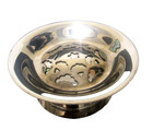 Vtg william Adams Silverplate Butter Curler Press Dish 2-pc Italy Rare