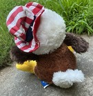 2007 Russ Berrie Shining Stars Series Eagle W patriotic Hat  Plush 8  Vintage