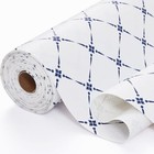 Drawer Shelf And Cabinet Liner  Thick Strong 12 w X 120 l Blue Stripe