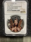 Cook Islands-2013 -s 5-tina Maze - Perfect Coin By Ngc Pf 70 Uc  World Ski Champ