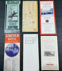 Vintage Hotels   Travel Brochure Lot   new Howard  Castle  Lincoln   6 Items