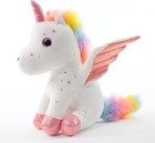 8  White Unicorn Plush Stuffed Animal Soft Toy Gift For Girls Kids