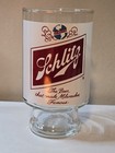 Vintage Schlitz 32 Oz  Pedestal Beer Glass The Beer That Made Milwaukee Famous 