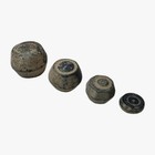 Ancient Roman Byzantine Bronze Weight Set 4pcs 108 04g 2 Uncia To Sicilicus Coa