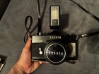 Exakta Fe 2000 Black Slr Camera With Soligor Mk-2 Flash   parts   read Disc 