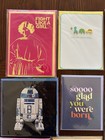 Lot Of 12 New Sealed Papyrus Baby Wedding Birthday Starwars Harry Potter
