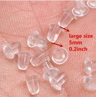 100pcs Earring Backs - Secure   Comfortable 5mm Push Stoppers For Jewelry - New