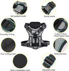 Service Dog Harness  No-pull Reflective Dog Vest Harness With 5 Pcs Patches  Adj