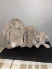 Jelly Cat 12     8       6    Rabbit Plush Lot Of  3  