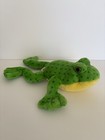 Vintage Dakin Frog Plush Rattle Toy 1988 Green Yellow Croaking Sound Korea