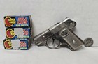 1950 s Hubley Dick Tracy Toy Cap Gun Cast Iron 4  Roll Type 38-caliber Revolver 