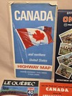 7 Vintage Canada Road Map Lot Tourist Attractions