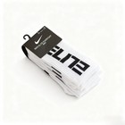  3 Pair Elite Everyday Cushioned Crew Socks Unisex White Size M