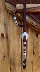 Pretty German Silver  Sliding Ear   Rawhide Headstall By Steve Guitron Of Ca
