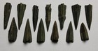 1 Rare Genuine Ancient Bronze Celtic Scythian Greek Trilobe Arrowhead 3 Century