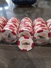 Monterey Club 1960s 10 Cent Casino Chips Full Rack 100 Chips      rare Find 