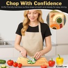 Cutting Board Set Of 3 With Holding Rack And Silicone Feet Non Slip Storage O   