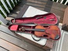 Vintage Stradivarius 4 4 Violin Made In Germany For Repair With Case   Bow