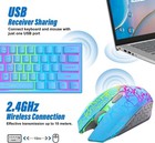 Ziyou Lang T61 Wireless Gaming Keyboard And Mouse Combo  Backlit Ergonomic Quiet