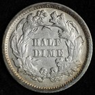 1871 Seated Liberty Half Dime Unc  uncirculated E218 Akfm